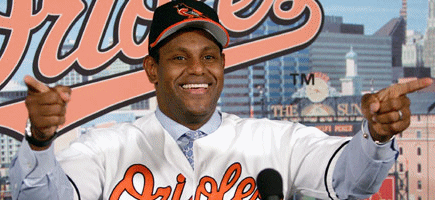 Sosa at the Orioles Press Conference