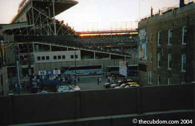 Wrigley Field from the Addison St. "L" station