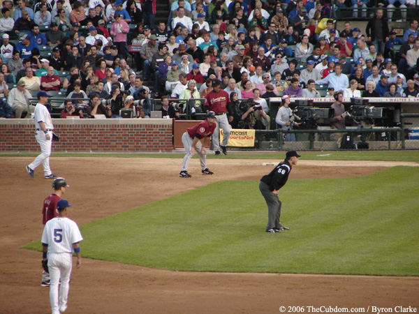 Dan Iassogna prepares for a play