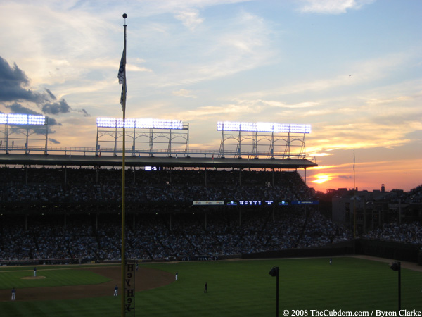 Wrigley Field Sunset